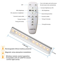 1 x RAW Customer Returns LDOPTO Cabinet Lights Led Cabinet Lighting 6 Pack Night Light with Remote Control Stair Light Under Cabinet Light Battery Operated Cabinet Lights for Bedroom, Wardrobe, Cabinet, Kitchen - RRP €51.6