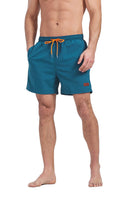 1 x RAW Customer Returns Ougelebo men s swim shorts with compression, men s shorts, 2 in 1 quick-drying swim shorts, men s swim shorts with zipper, board swim shorts, peacock blue, XXL - RRP €30.99