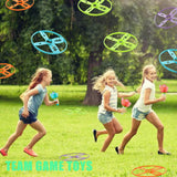 2 x RAW Customer Returns Outdoor Toy Children from 3-10 Years Propeller Toy, 2 Packs Flying Disc Shooter Toy Propeller Toy with 12 Discs Outdoor Games, Outdoor Garden Toy from 2-6 Years Red  - RRP €36.28