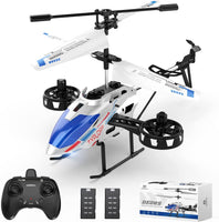 1 x RAW Customer Returns DEERC DE28S remote-controlled helicopter, 4.5Ch remote-controlled helicopter, indoor outdoor remote-controlled aircraft with gyro hover function and LED lighting, RC helicopter gift for children aged 12 and over - RRP €54.99