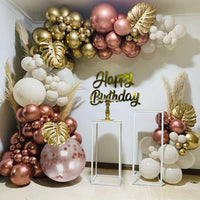 1 x Brand New TARATH Balloon Garland Set Rose Gold Balloons Party Decoration Gold Balloons Garland Set for Wedding Valentine s Day Girls Children Birthday Party Wedding Background Decoration 121 Pieces - RRP €16.32