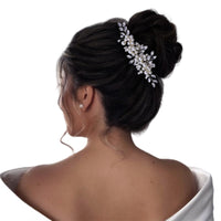 2 x Brand New Handmade Pearl Rhinestone Hair Comb Bridal Wedding Party Chinese Style Hair Accessory - RRP €36.0