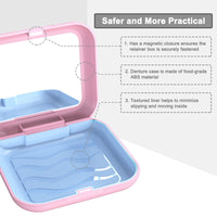 58 x Brand New BVN Braces box, braces box, denture box, container for dentures, container for dentures, denture container, travel denture box pink  - RRP €579.42