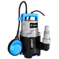 1 x RAW Customer Returns DEKO Electric submersible water pump 400W with float switch and maximum flow 8000 l h for watering swimming pools, tubs and gardens - RRP €33.71