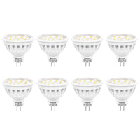 1 x RAW Customer Returns Pispoer dimmable MR16 GU5.3 LED lamp, warm white 2700K, 5W replaces 50W halogen lamp, DC12V 600LM RA85 120 beam angle, pack of 8. - RRP €29.14