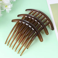 4 x Brand New Minkissy 10Pcs Acrylic Hair Clips Side Comb Women Side Comb Hair Accessories Black Coffee - RRP €72.0