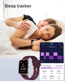 1 x RAW Customer Returns ASIAMENG Smartwatch, 1.69 Inch HD Touch Screen Smartwatch for Men and Women, 20 Training Modes, Fitness Watch with SpO2 Monitoring, Heart Rate Monitor, Sleep Monitor, Pedometer Purple  - RRP €32.26