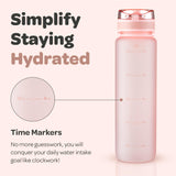 1 x RAW Customer Returns Hydracy Drinking Bottle with Fruit Insert - 1L Water Bottle - BPA-Free Drinking Bottle with Time Marking Leak-Proof Sports Bottle - Condensation-Free for Sports and Outdoor - RRP €22.97