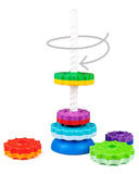 1 x RAW Customer Returns FANCY Large Pyramid for Baby Stacking Toy 40 cm - Early Learning Toy with Gears Educational Games for Baby Stacking and Tumbling Children s Gift 1 2 3 Years - RRP €24.98