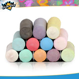 1 x RAW Customer Returns Chalk City chalk for children - 136 pieces in 17 different colors - Non-toxic washable large and robust blackboard chalk - Chalk pens for outdoor games and painting - RRP €26.21