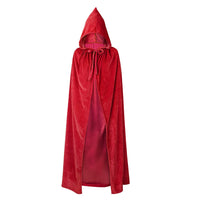 2 x RAW Customer Returns Durio Cloak Unisex Costume Halloween Carnival Costume Cloak with Hood Vampire Cape Party Clothing Blood Red Length 150 - RRP €38.3