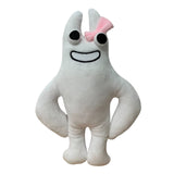 2 x Brand New Super JAKES Garden of Banban Plush - adorable soft cuddly toy for collectors and children alike, animal plush toy for gamers and fans of the game White  - RRP €38.4