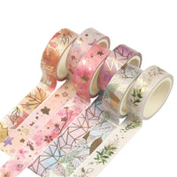 2 x Brand New Helweet Washi Tape Set, Masking Tape, Washi Tape Set, Decorative Tape, DIY Paper Tape for Decoration Plans, Scrapbooking, 6 Pieces with 1 Sticker - RRP €52.8