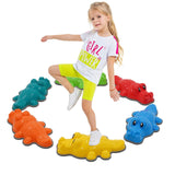 1 x RAW Customer Returns Balancing stones for children, balance river stones to promote, stepping stones for motor skills coordination, stepping stones for children, river stones non-slip for schools, daycare centers therapy centers - RRP €41.34