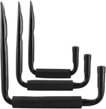 1 x RAW Customer Returns Homtone 10 pieces wall hooks, equipment hooks, garage hooks, load hooks, load capacity 45KG, U-shape, heavy-duty wall hooks with protective rubber end cap and EVA foam - RRP €30.2