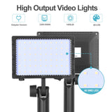 1 x RAW Customer Returns EMART 2 Pack Photo Light LED Video Light Photography 5500K LED Video Light with Tripod, Color Filters, Dimmable Photo Lamp for Product Photography, Macro Shots, with EU Plug - RRP €32.56