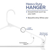 1 x RAW Customer Returns Utopia Home White Plastic Hangers 30 Packs with Hooks - Durable and Sturdy Space Saving White Hangers for Coats, Skirts, Pants, Dresses, Etc. - RRP €18.49