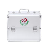 1 x RAW Customer Returns LIKEUDO 3 Layer Empty Aluminum Alloy Frame Medicine Box Drug Storage Box Medicine Case Portable Medical Case First Aid Kit - RRP €45.37