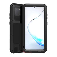 1 x RAW Customer Returns Samsung Galaxy Note 10 Lite metal case, powerful hybrid protection, shockproof, waterproof, dustproof, metal case cover, protective case, with built-in tempered glass screen protector - RRP €32.88