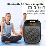 1 x RAW Customer Returns NORWII Mini Portable Voice Amplifier Rechargeable Bluetooth Speaker 4000mAh with Wired Microphone Headphones and Waistband, PA System Personal Voice Amplifier for Teachers, Guides - RRP €39.99