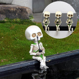 2 x Brand New JAHEMU Halloween Skeleton Figures Garden Figures Floating Aquarium Decoration for Garden Pond Balcony Living Room Office Gifts - RRP €40.8