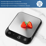 1 x RAW Customer Returns Vitafit 10KG digital kitchen scales with LED display and tare function, focus scale since 2001, digital scales with liquid measurement, high precision up to 1g, black - RRP €13.99