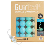 1 x RAW Customer Returns GuirLED - LED cotton balls fairy lights USB - Baby night light 2h - Dual USB 2A power supply included - 3 intensities - 16 balls 1.6m - Horizon - RRP €29.99