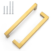 1 x RAW Customer Returns LONTAN 10 pieces handles gold 160 mm cabinet handles golden handles furniture furniture handles gold handles for kitchen cabinets kitchen handles drawer handles stainless steel furniture handles brass - RRP €32.26