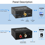 2 x RAW Customer Returns Ozvavzk DA Converter Optical to RCA Audio Converter Digital Spdif Adapter 192kHz DAC Converter Digital to Analog Converter Optical Audio Cable Adapter with Optical Cable for TV Blu-Ray DVD - RRP €29.96