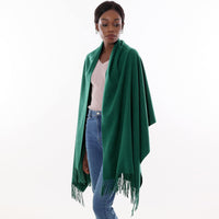 1 x RAW Customer Returns Scarf Shawl Winter Woman Stole Green Spaosa Scarves Foulard Pashmina Elegant Ceremony - RRP €24.0