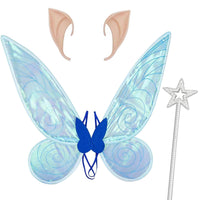 2 x RAW Customer Returns Winwild Fairy Wings Adult Set - Elf Wings Blue Wings Women s Elf Wings Fairy Wings Children s Fairy Wings Costume Accessories for Carnival Halloween Cosplay Party - RRP €27.38