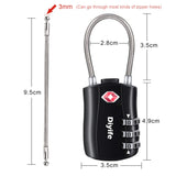 1 x RAW Customer Returns  Pack of 2 TSA Luggage Locks, Diyife 3 Digit Security Lock, Combination Locks, Code Lock for Travel Suitcase Luggage Bag Case etc. Red  - RRP €10.07