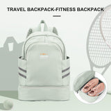 1 x RAW Customer Returns Sports Backpack for Women with Shoe Compartment and Wet Bag Foldable Carry-on Backpack Large Travel Laptop Backpack Waterproof Leisure Backpack School Bag Sports Backpack Gym Bag for Swimming Yoga - RRP €29.86