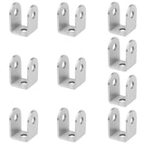 1 x RAW Customer Returns 10 pieces U-bracket, 30x30x45mm made of stainless steel 304 U-support profile, inner width 25mm for panels, U-shaped mounting brackets for doors, partitions, pilasters - RRP €20.16