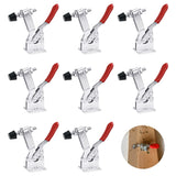 3 x RAW Customer Returns Favengo 8 Pcs Horizontal Hand Toggle Clamp 90 KG 201 lb Vertical Clamp with Rubber Handle, Quick Release Tool, GH-201-B - RRP €54.42