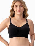 1 x RAW Customer Returns HBselect 5 Pcs Maternity Nursing Bra Seamless Nursing Bra with Additional Bra Extenders Breastfeeding and Sleep Without Wire for Women Black Gray Beige White Light Pink - RRP €39.6