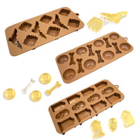 8 x RAW Customer Returns ZOOMPIL Halloween Chocolate Mold, Halloween Silicone Mold, Halloween Silicone Mold Chocolates, for Gumpaste Candy Chocolate Cookies Jelly DIY, 3 Pack - RRP €104.8