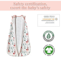 1 x RAW Customer Returns Fairy Baby Sleeping Bag 1.0 TOG Sleeveless Swaddle Blanket for Newborn Boys Girls Soft Breathable Cotton Sleeping Bag Pink Deer, M 6-12 Months  - RRP €18.99