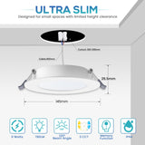 1 x RAW Customer Returns ALUSSO LIGHTING LED recessed spotlight 230V, 9W warm white 3000K neutral white 4000K cool white 6500K adjustable, 25.5mm slim flat ceiling spotlight, IP44 waterproof for bathroom, living room, kitchen, pack of 6 - RRP €36.29