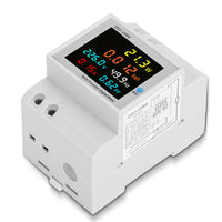 1 x RAW Customer Returns Electricity meter DIN rail 6 in 1 LCD digital energy meter YOYIAG AC40-300V 100A digital energy meter suitable for DIN rail, ammeter voltmeter Din, closed type CT - RRP €24.0