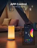 1 x RAW Customer Returns Maxcio Smart LED Bedside Lamp, Touch Dimmable Table Lamp Compatible with Alexa, Google Home, Night Light with Timing Function, RGB CW WW 2700K-6500K, for Bedroom Children s Room White  - RRP €36.99