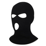 1 x RAW Customer Returns Blulu Ski Mask Winter Balaclava Ski Mask Warm Full Face Ski Mask Thermal Men s Ski Mask 3-Holes Knitted Face Mask for Outdoor Sports White  - RRP €6.71