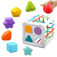 4 x Brand New EKKONG Baby Toy for 1 Year Old, Colorful Shapes Sorting Game, Sensory Toy, Montessori Baby Toy, Fine Motor Skills Toy Gift for Boys Girls - RRP €41.28