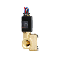 1 x RAW Customer Returns US Solid 1 2 G 230V AC Brass Solenoid Valve 0.1-16 Bar for Water Air Gas Oil, NC, VITON, Vertical or Horizontal Mounting - RRP €39.99