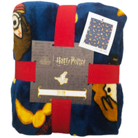 1 x RAW Customer Returns Primark Home - Harry Potter Official Licensed Super Soft Fleece Blanket 120 x 150 cm Navy - RRP €24.99