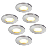 11 x Brand New HCFEI set of 6 LED recessed lights IP44 230V 5W bathroom LED spotlights ceiling light recessed lamps neutral white 4000K - RRP €413.49