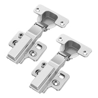 1 x RAW Customer Returns SHUHANG hinges for cabinet doors, kitchen cabinet soft close hinge, corner stop, cabinet hinges with automatic closing, 1 pair 2 pieces  - RRP €11.09