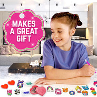 11 x Brand New GirlZone Diamond Gem Art Kit, Includes Gemstone, Diamond Stickers, Art Set for Kids, Rhinestone Art, Crystals 5D Diamond Painting Set, Gift Idea for Girls - RRP €167.75