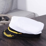 2 x Brand New SOIMISS Captain Yacht Hat Boat Ship Sailor Cap Navy Costume Favor Hat Admiral Sailor Cap Accessory for Men Women,M,As Shown - RRP €35.5