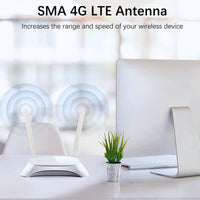 1 x RAW Customer Returns SMA 4G LTE Antenna 10dBi 2 pieces Omnidirectional SMA Antenna Network Antenna Compatible with Router, Modem IP Camera Huawei B525, B612, B593, Vodafone, zte mf283 zte mf286 - RRP €21.6